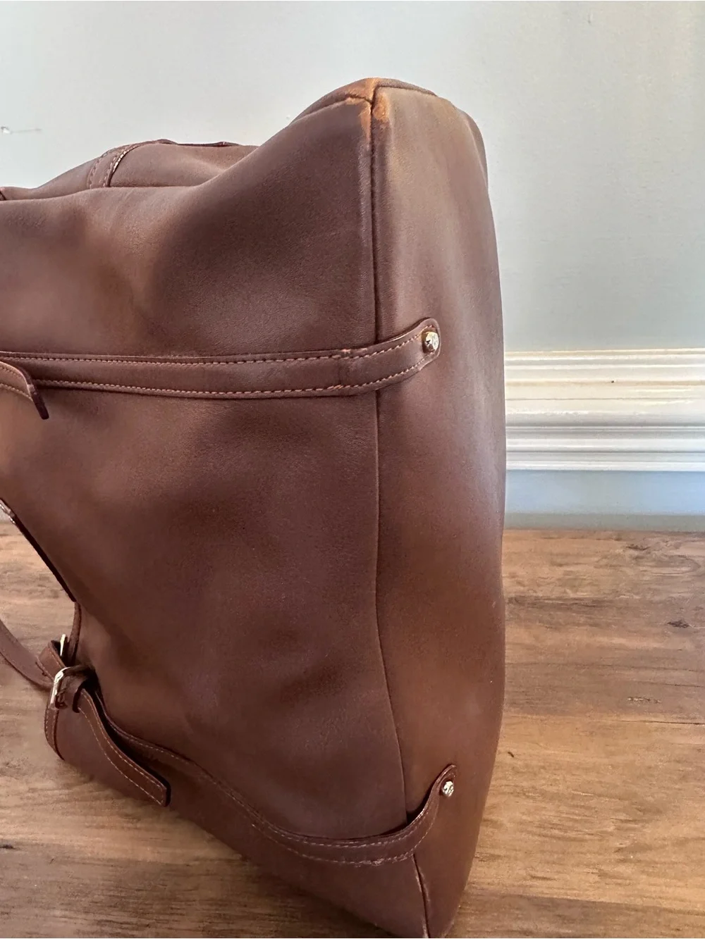 Kate Spade Brown Leather Triple Compartment Shoulder Bag PXRU1109
